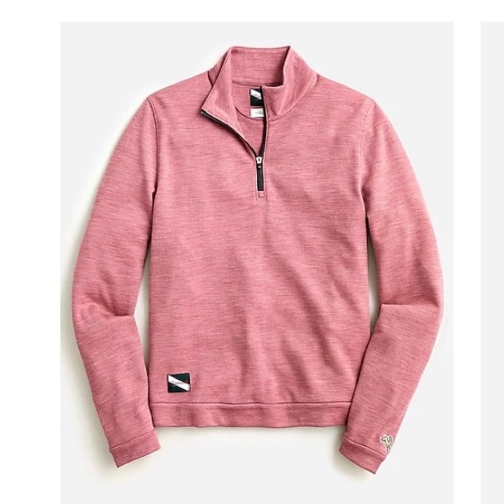 New Limited Edition Tracksmith x J.Crew Downeaster Sweater, Beet, Size M